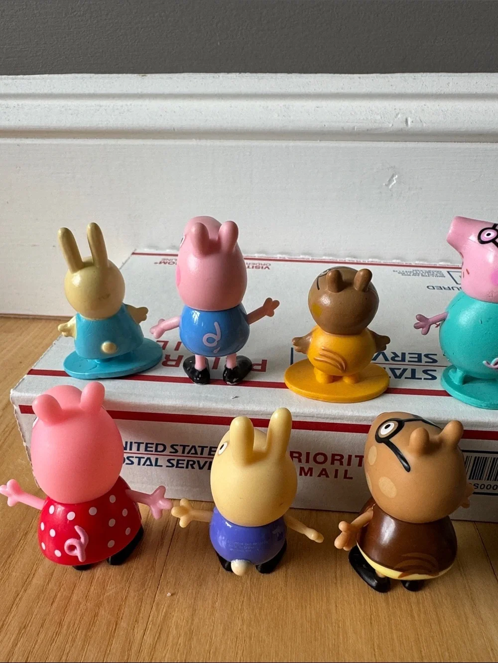 Peppa Pig Figure Lot Family Friends Suzy Sheep Rebecca Rabbit Toys Bundle